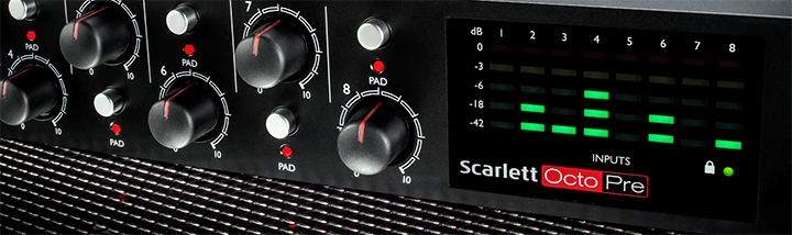 Focusrite Scarlett OctoPre Mikrofon Preampı