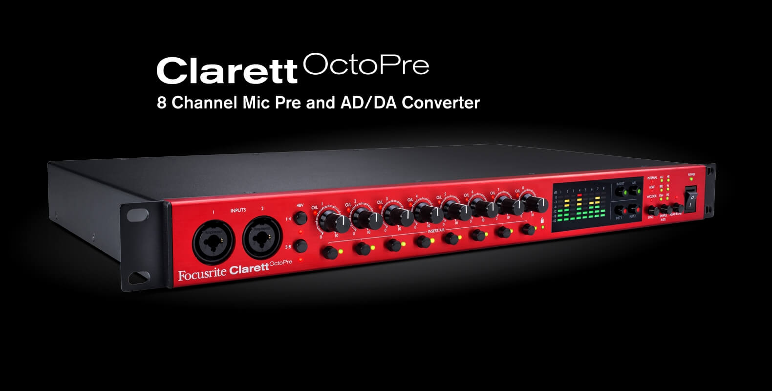 Focusrite Clarett Octopre Mikrofon Preampı