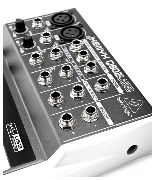 Behringer Xenyx Q802USB 8 Kanal USB Deck Mikser