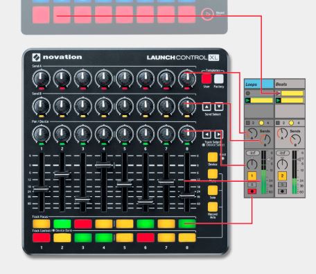 Novation Launch Control XL MKII Midi Controller 4