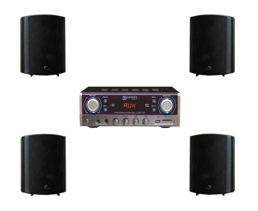 Denox Kucuk Cafe Ses Sistemi Hoparlor Paket En Iyi Fiyatlar Infomusic De