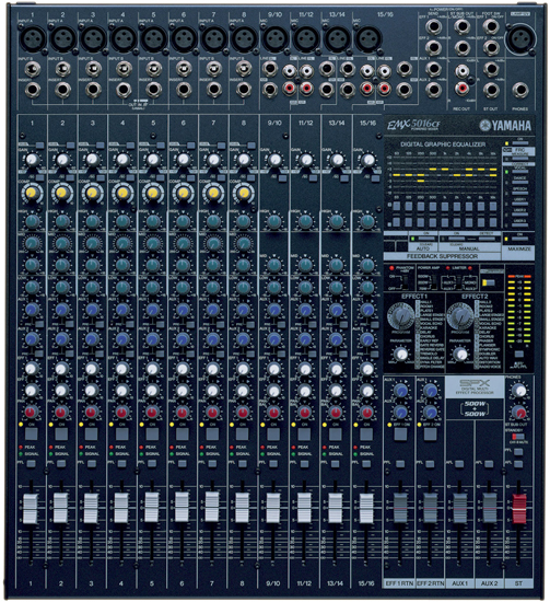 Yamaha EMX-5016CF 16 Kanal Amfili Mikser
