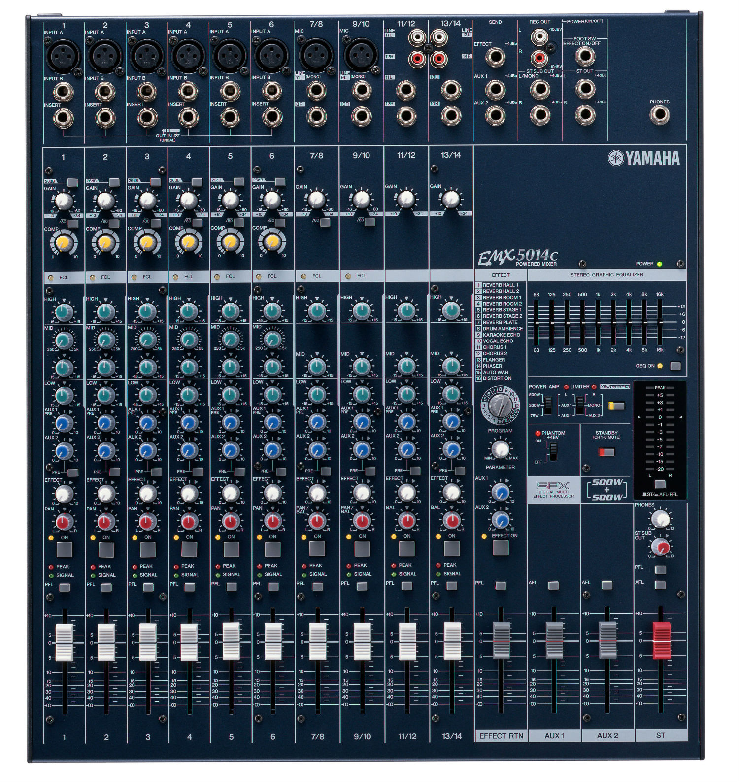 Yamaha EMX-5014C 14 Kanal Amfili Mikser