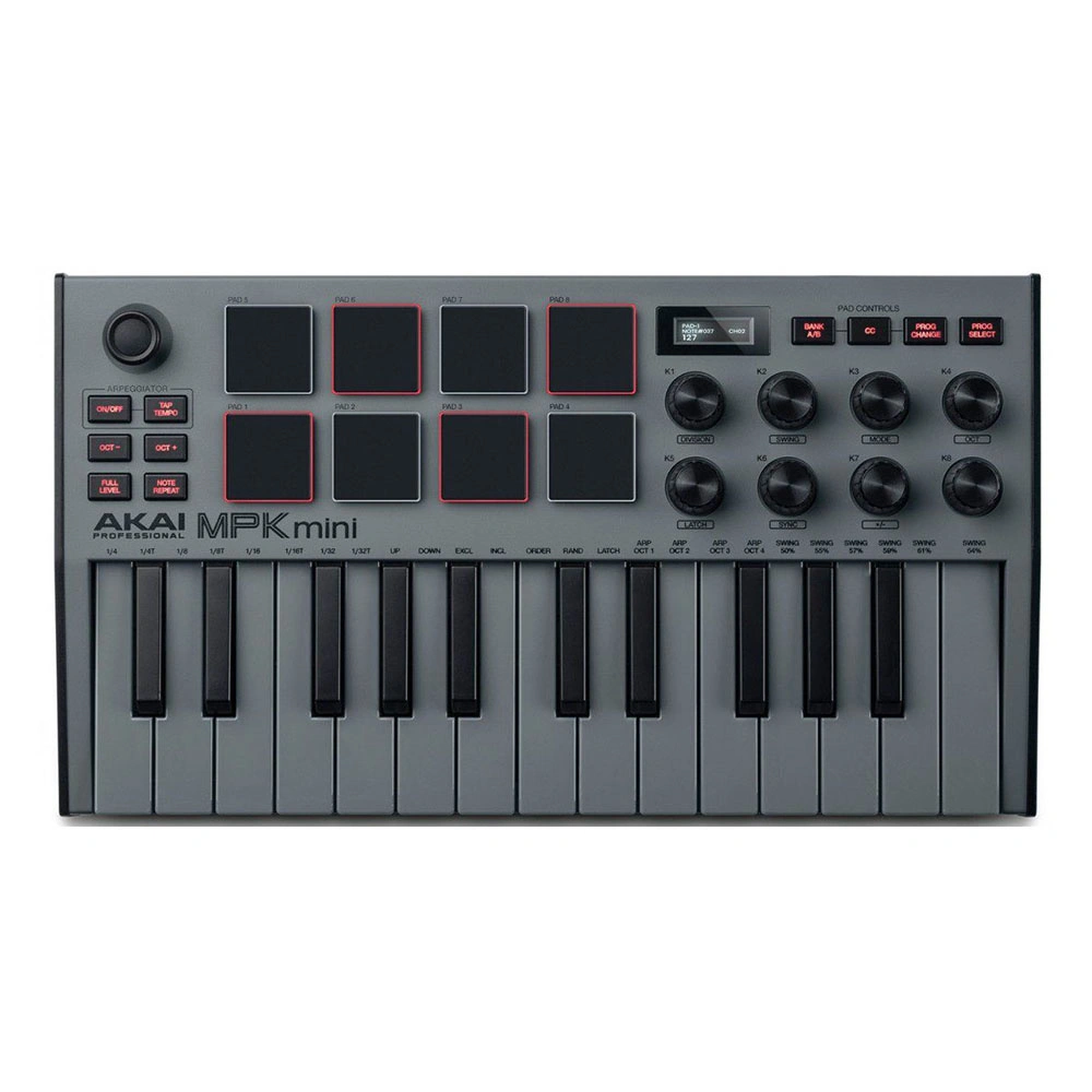 Akai - AKAI MPKMINI 3 Gri MIDI Klavye