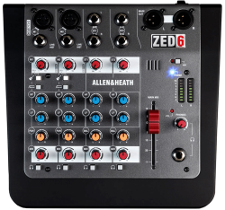 Allen & Heath - Allen & Heath ZED-6 - 6 Kanal Kompakt Analog Mikser