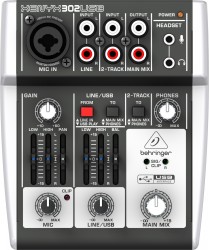 Behringer - Behringer 302USB 2 Kanal USB Ses Kartlı Stüdyo Mikseri