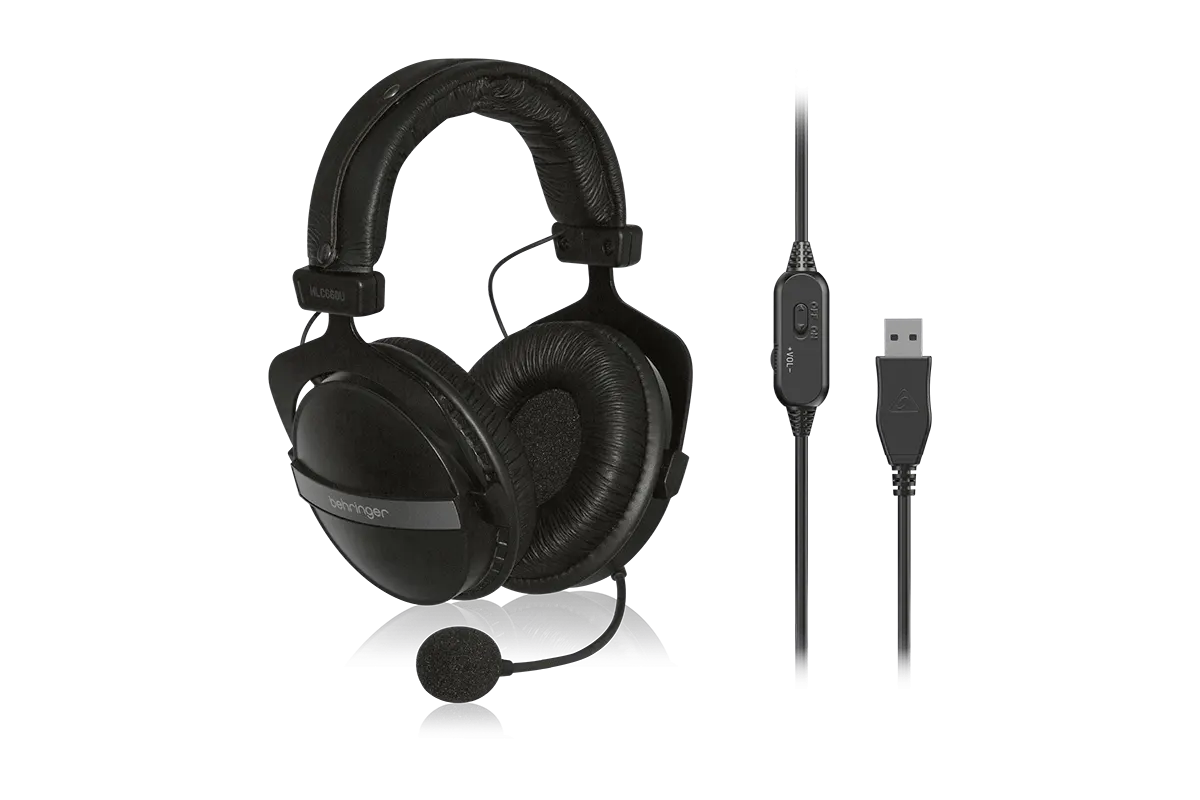 Behringer - Behringer HLC660U Mikrofonlu Stereo Kulaklık - USB Bağlantı