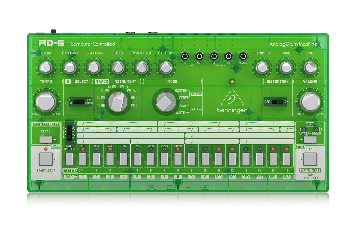 Behringer - Behringer RD 6 64 Drum Machine ( Yeşil )