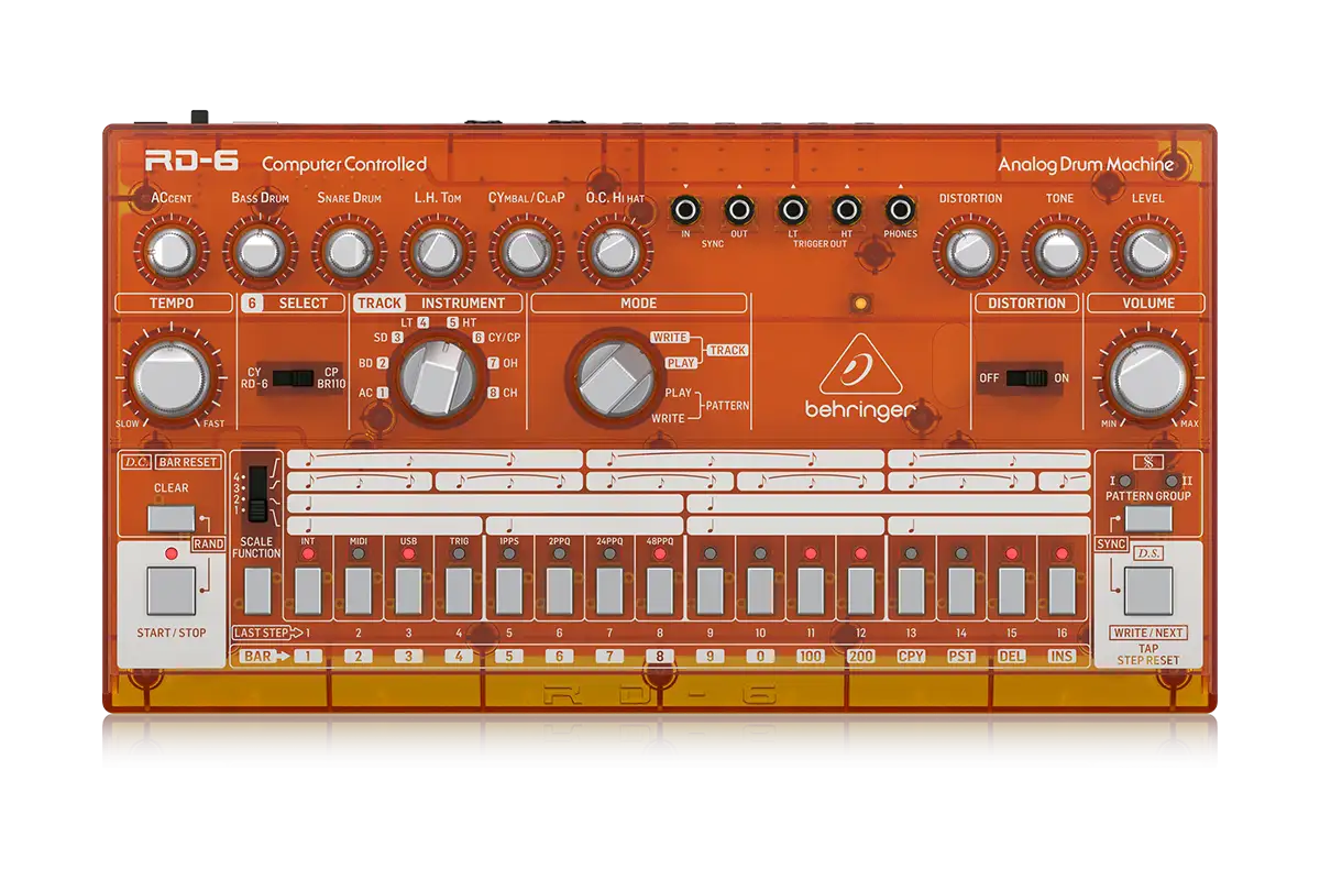 Behringer - Behringer RD 6 64 Drum Machine (Turuncu)