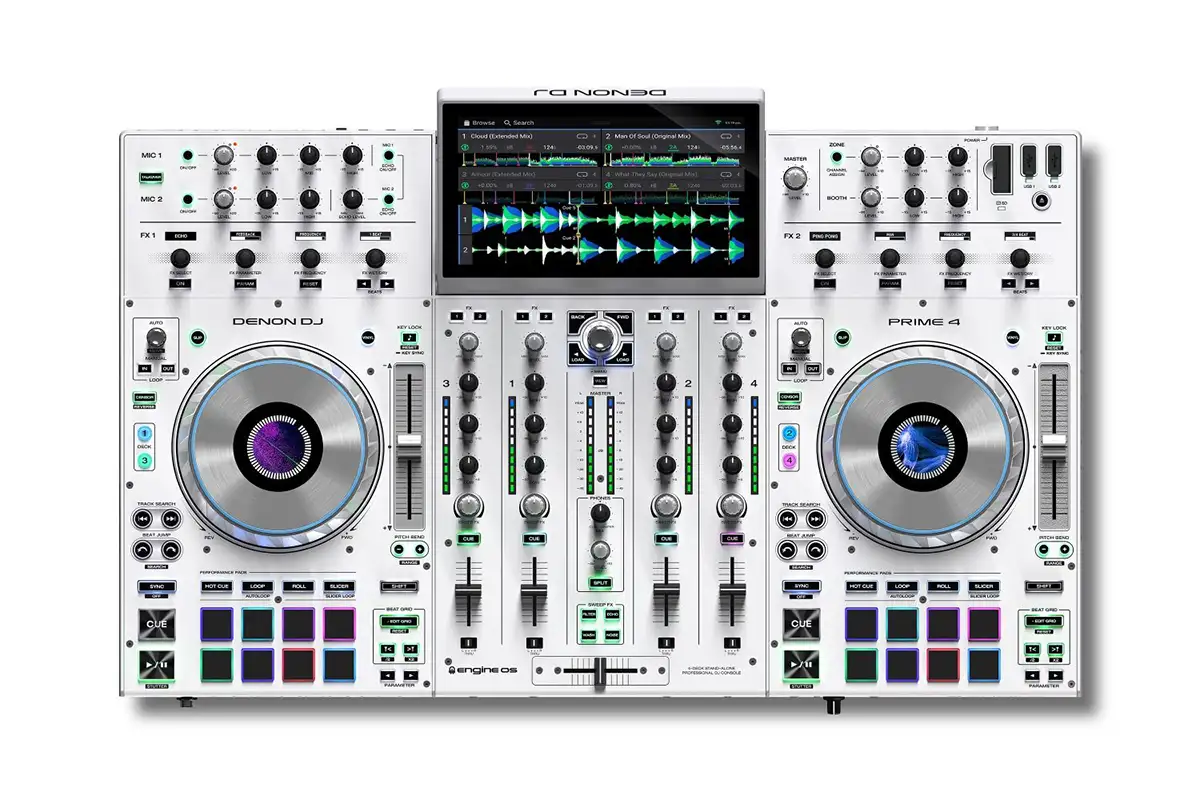Denon - Denon Prime4 White Dj Controller / Player (Beyaz)