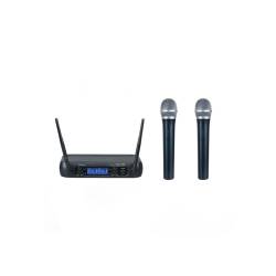 Denox - Denox MDR-220 Çift EL Kablosuz Telsiz Mikrofon