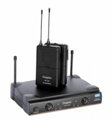 Doppler - Doppler DM-152B Çift Anten Çift Yaka Telsiz Mikrofon