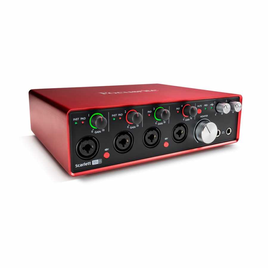 Focusrite Scarlett 18i8 MK2 - 18-giriş / 8-çıkış USB 2.0 Ses Kartı