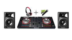 InfoMusic Dj Paketleri - InfoMusic Mixtrack Pro Paket (Kontroller + Kulaklık + Hoparlör + Mikrofon)