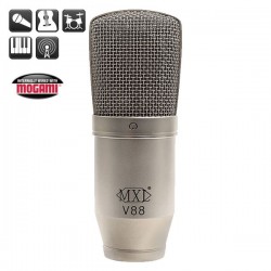MXL Microphones - MXL V88 32mm Geniş Kapsül, 6 Mikron Diyafram Kapasitif Mikrofon