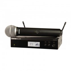 Shure - Shure BLX24RE/PG58 Rack Tipi Kablosuz PG 58 Kapsül El Mikrofonu